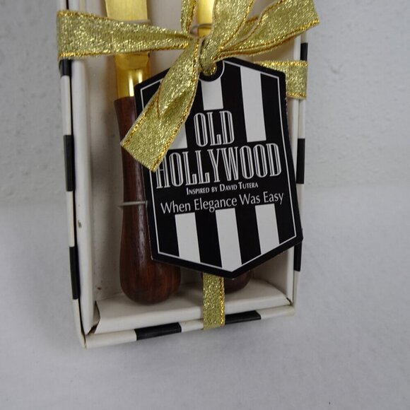 Spreaders Set of 2 Thirstystone David Tutera's Old Hollywood Gold Tone - Picture 4 of 8